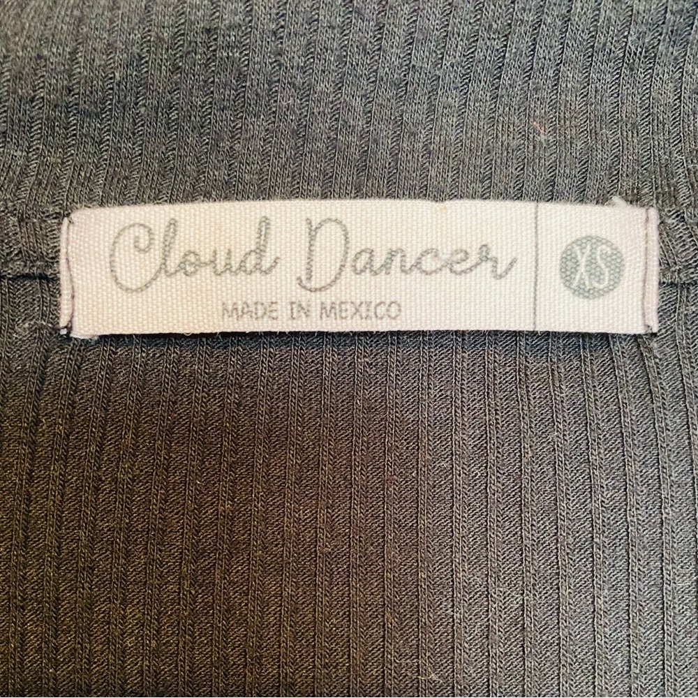 Cloud Dancer Women’s Black Cropped Half-Zip Sz XS - Picture 3 of 5